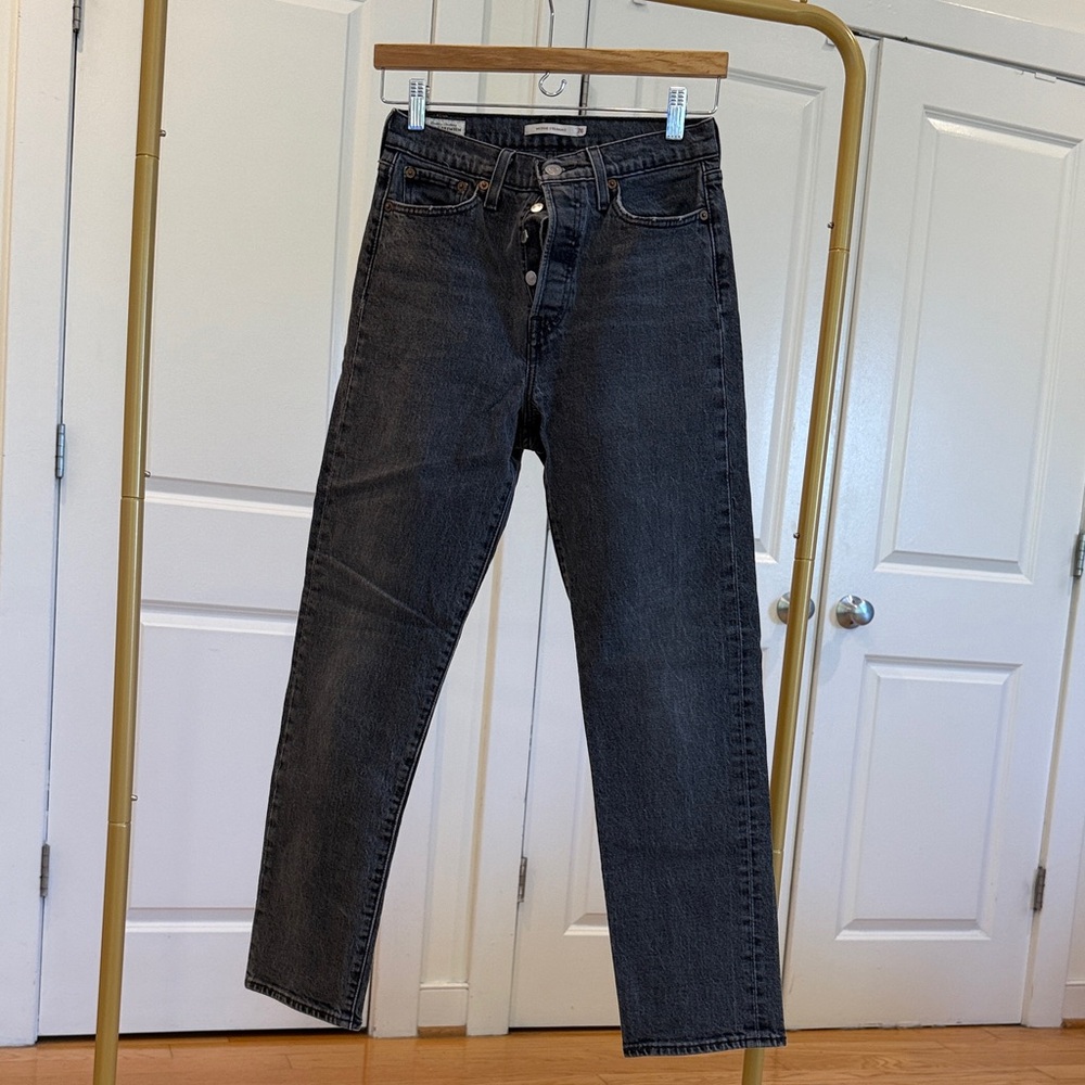Levi's Straight Leg Dark Gray Jeans